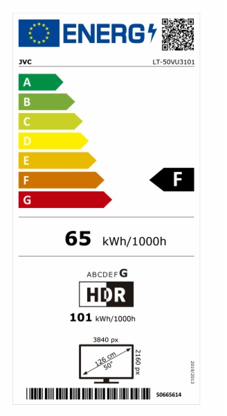 TV LED JVC LT-50VU3101
